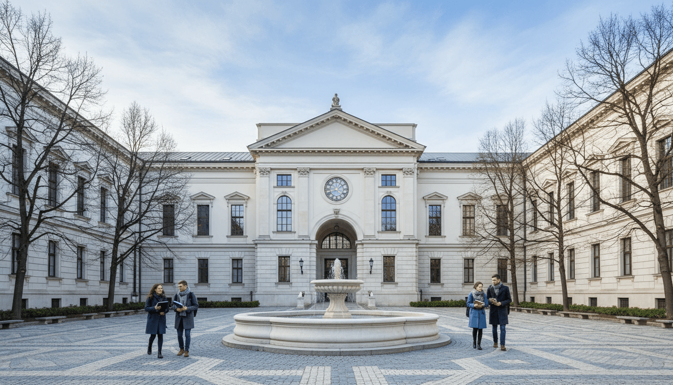 Minervia main campus quadrangle